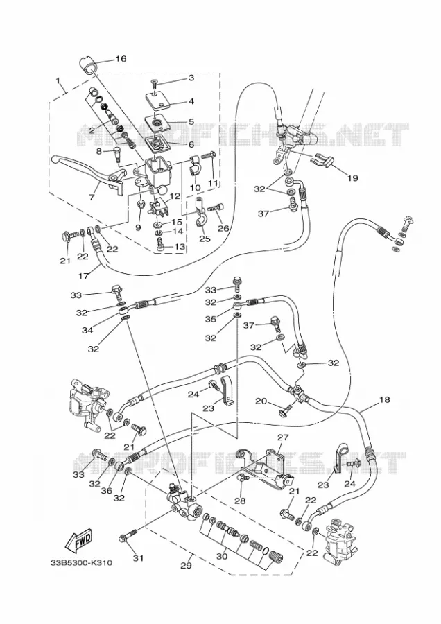 REMPOMP VOOR Yamaha QUAD 250 2011 RAPTOR  YFM250R
