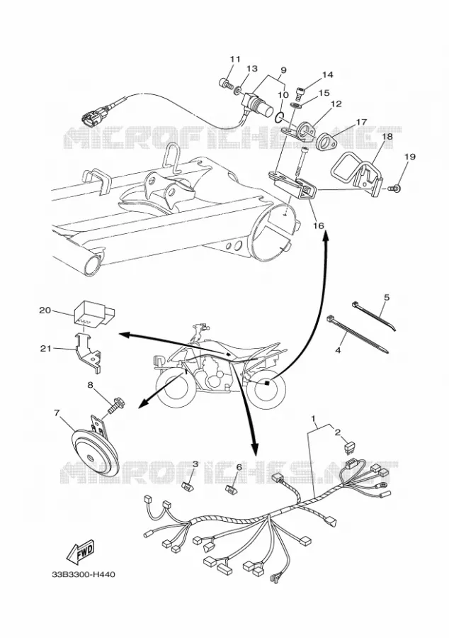 ELECTRISCH 2 Yamaha QUAD 250 2011 RAPTOR  YFM250R