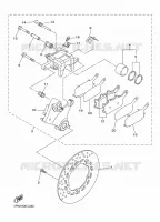 REMKLAUW ACHTER voor Yamaha XJ6 N ABS 2016