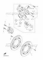 REMKLAUW VOOR voor Yamaha DIVERSION 600 2016
