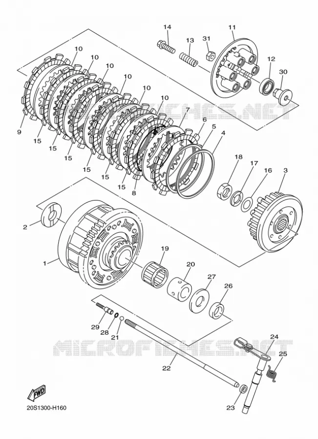 STARTMOTOR KOPPELINGS Yamaha MOTO 600 2016 XJ6  XJ6SA