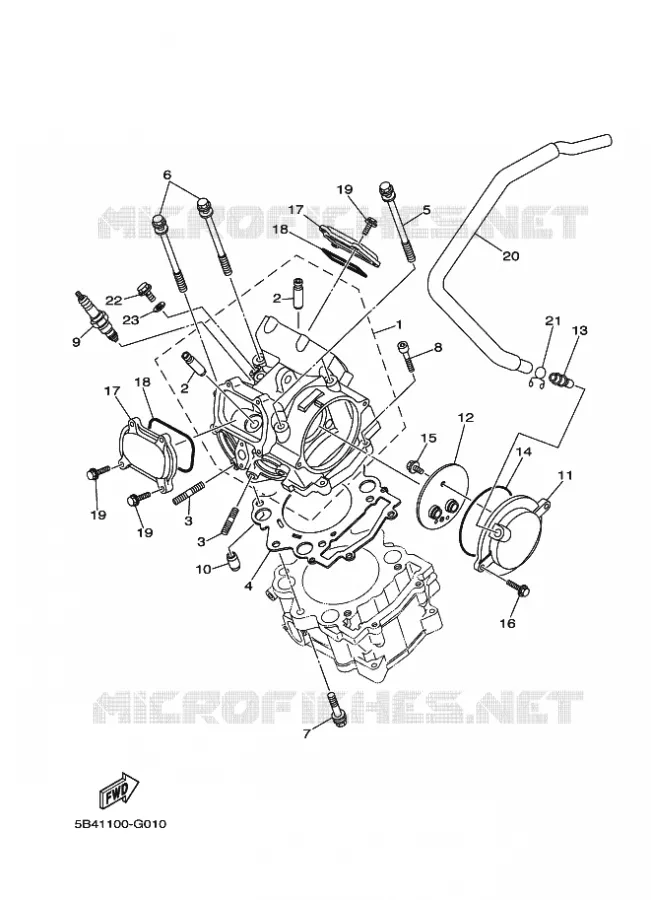 CILINDERKOP Yamaha SIDE BY SIDE 700 2011 RHINO  YXR700F