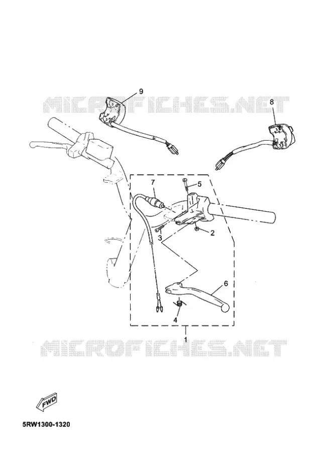 STUURSCHAKELAAR / HEVEL Yamaha SCOOTER 50 2011 MACH G  CS50