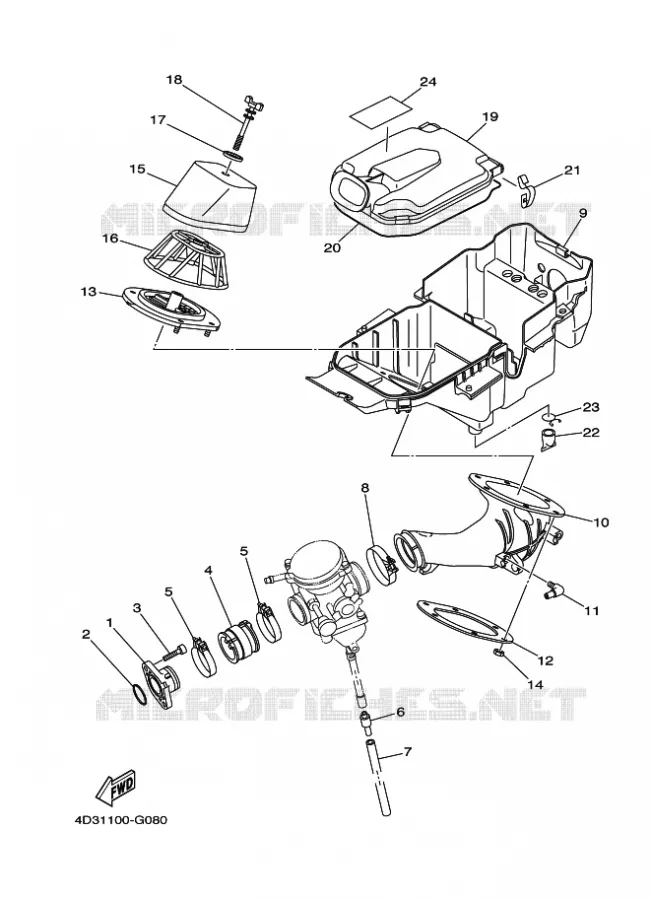 INLAAT Yamaha QUAD 250 2008 RAPTOR  YFM250R