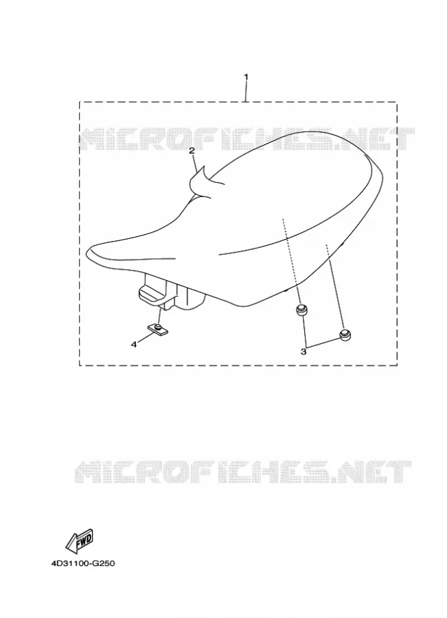 SELLE Yamaha QUAD 250 2008 RAPTOR  YFM250R