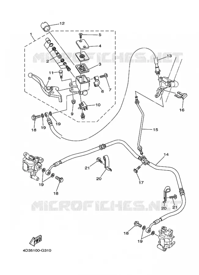 REMPOMP VOOR Yamaha QUAD 250 2008 RAPTOR  YFM250R