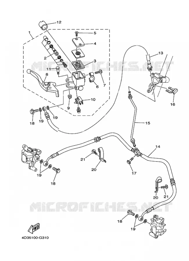 REMPOMP VOOR Yamaha QUAD 250 2009 RAPTOR  YFM250R