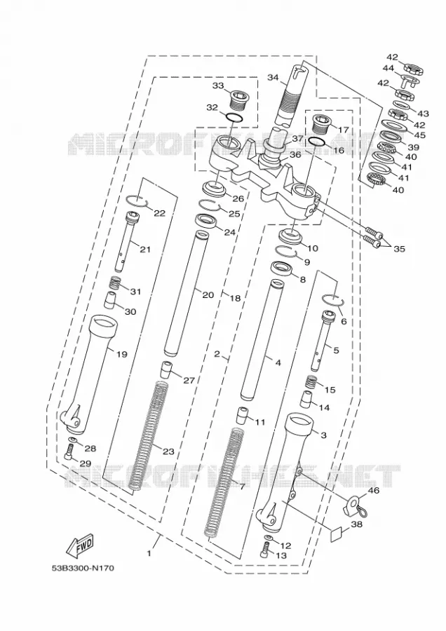 VOORVORK Yamaha SCOOTER 151 2016 XENTER  HW151
