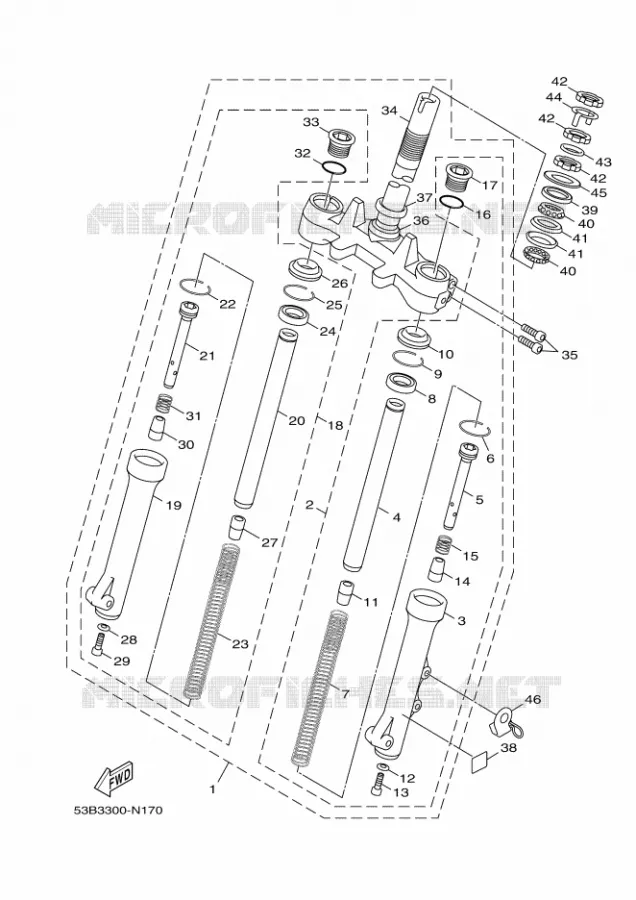 VOORVORK Yamaha SCOOTER 125 2016 XENTER  HW125
