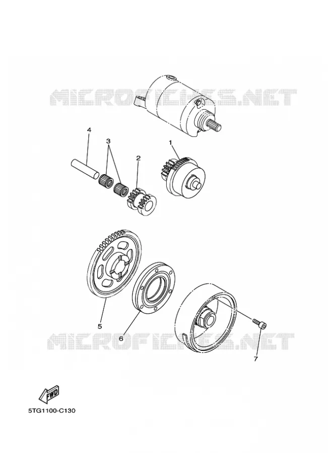 STARTMOTOR Yamaha QUAD 450 2007 YFZ  YFZ450