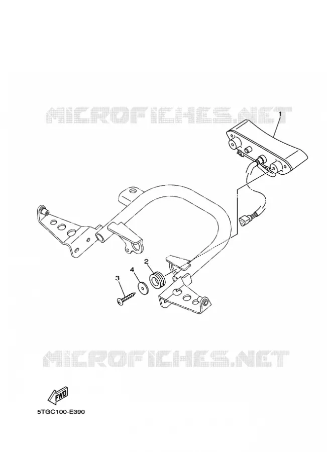 ACHTERLICHT Yamaha QUAD 450 2007 YFZ  YFZ450
