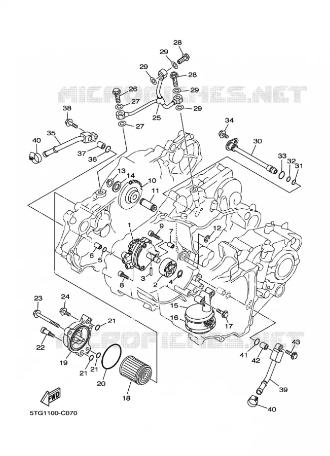 OLIEPOMP Yamaha QUAD 450 2007 YFZ  YFZ450