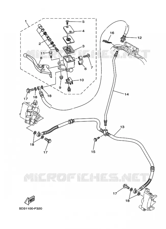 REMPOMP VOOR Yamaha QUAD 450 2008 YFZ  YFZ450