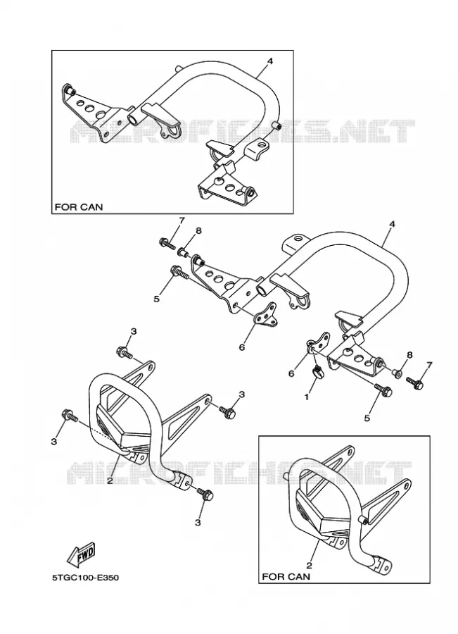 BUMPER Yamaha QUAD 450 2009 YFZ  YFZ450