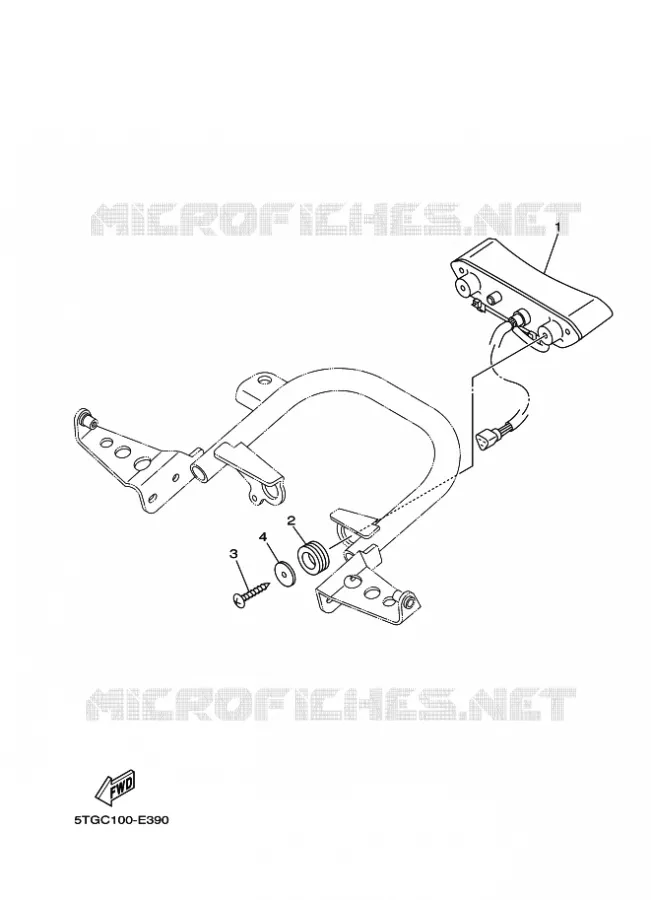 ACHTERLICHT 2 Yamaha QUAD 450 2009 YFZ  YFZ450