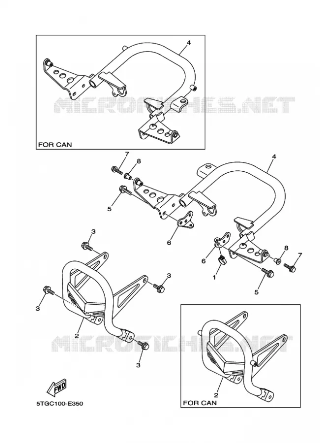 BUMPER Yamaha QUAD 450 2009 YFZ  YFZ450