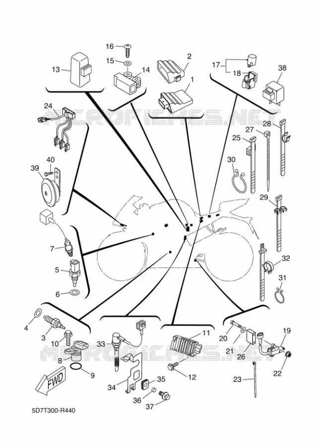 ELECTRISCH 2 Yamaha MOTO 125 2015 YZF-R125 ABS  YZF-R125A
