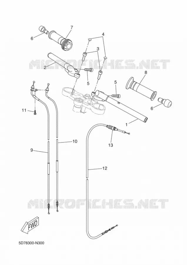 STUUR / KABEL Yamaha MOTO 125 2015 YZF-R125 ABS  YZF-R125A
