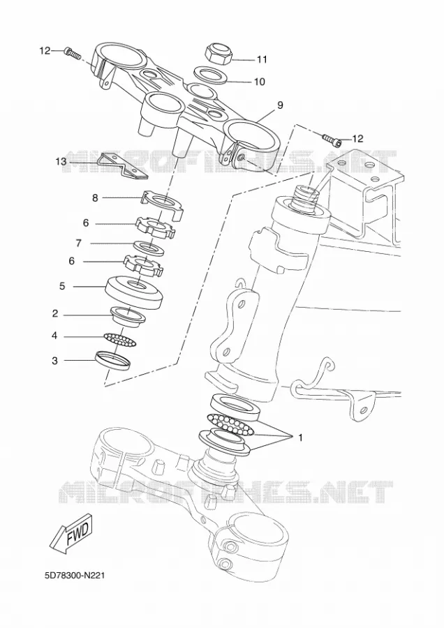 STUUR Yamaha MOTO 125 2015 YZF-R125 ABS  YZF-R125A