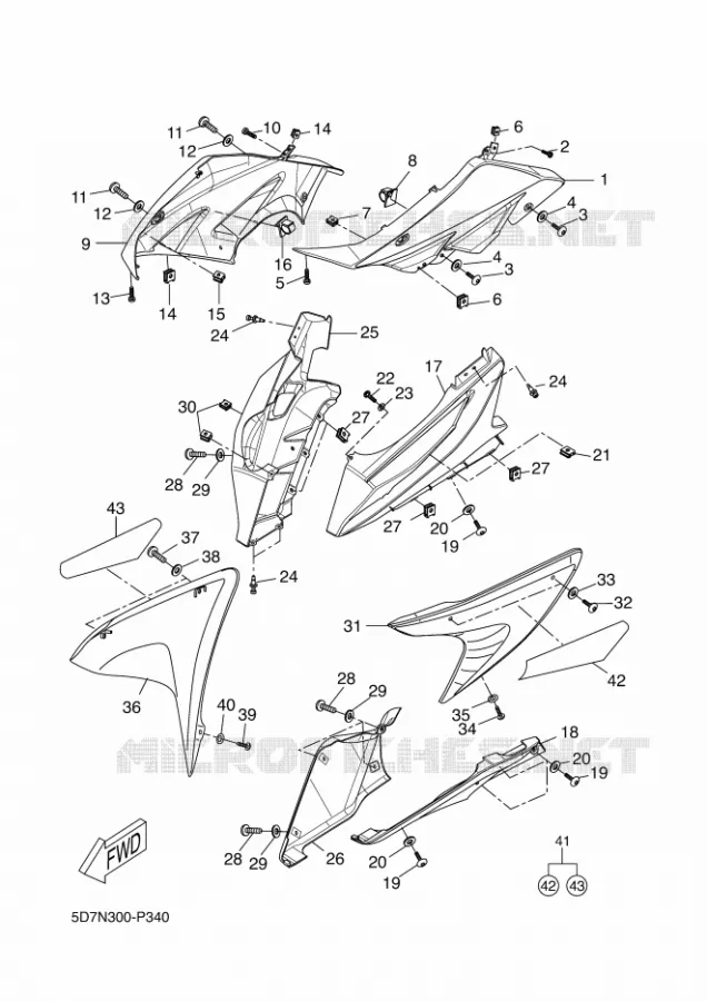 KAP 1 Yamaha MOTO 125 2016 R125  YZF-R125