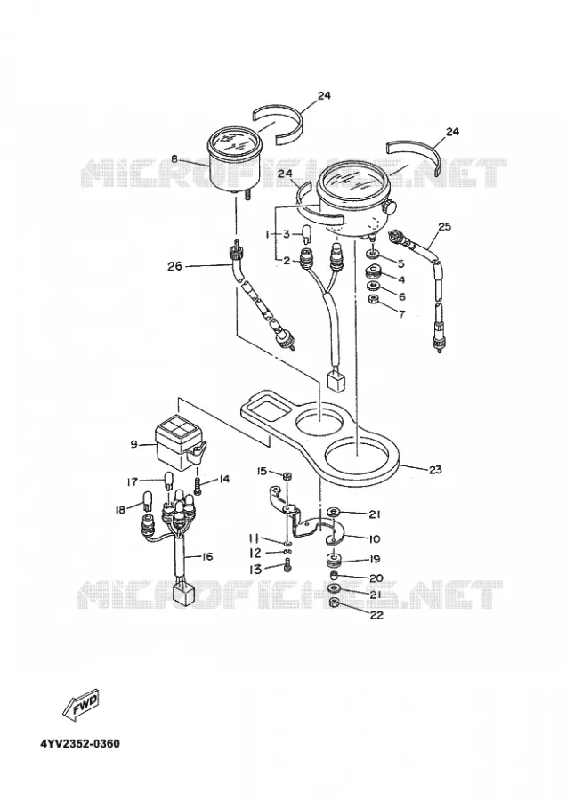 TELLERSET Yamaha MOTO 50 2002 TZR  TZR50