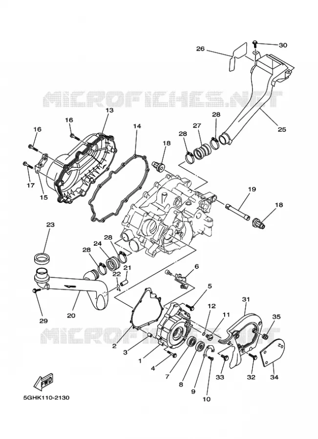 DEKSEL - MOTOR 1 Yamaha QUAD 400 2002 KODIAK  YFM400FWA