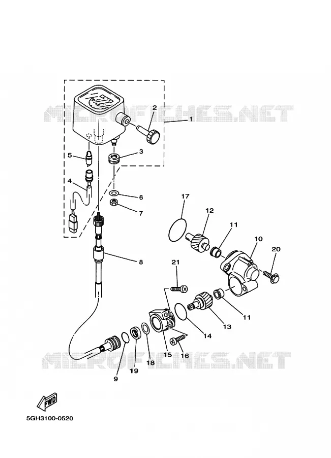 TELLERSET Yamaha QUAD 400 2002 KODIAK  YFM400FWA