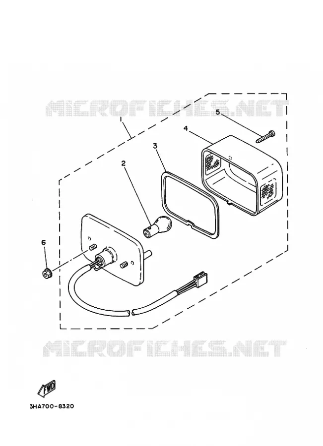 ACHTERLICHT Yamaha MOTO 100 1999 AG  AG100F
