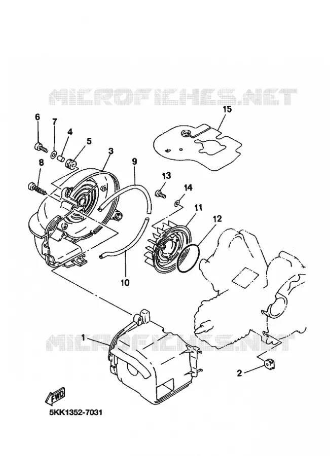 AIRSHROUD.FAN Yamaha SCOOTER 100 1999 OVETTO  YN100