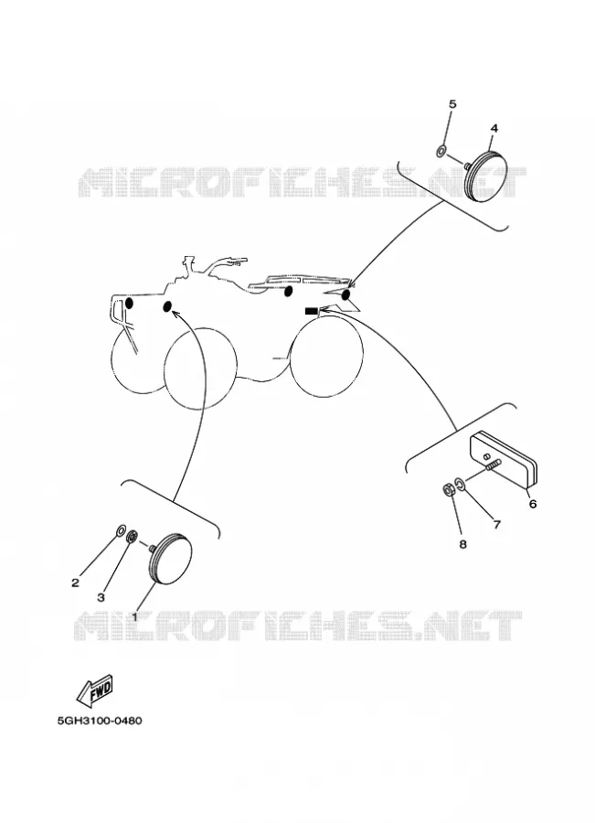 ELECTRISCH 2 Yamaha QUAD 660 2003 GRIZZLY  YFM660FWA