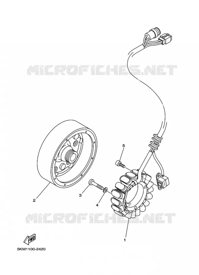 DYNAMO Yamaha QUAD 660 2003 GRIZZLY  YFM660FWA