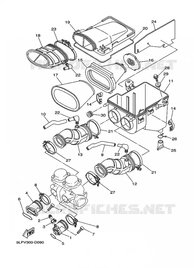 INLAAT Yamaha QUAD 660 2005 RAPTOR  YFM660R
