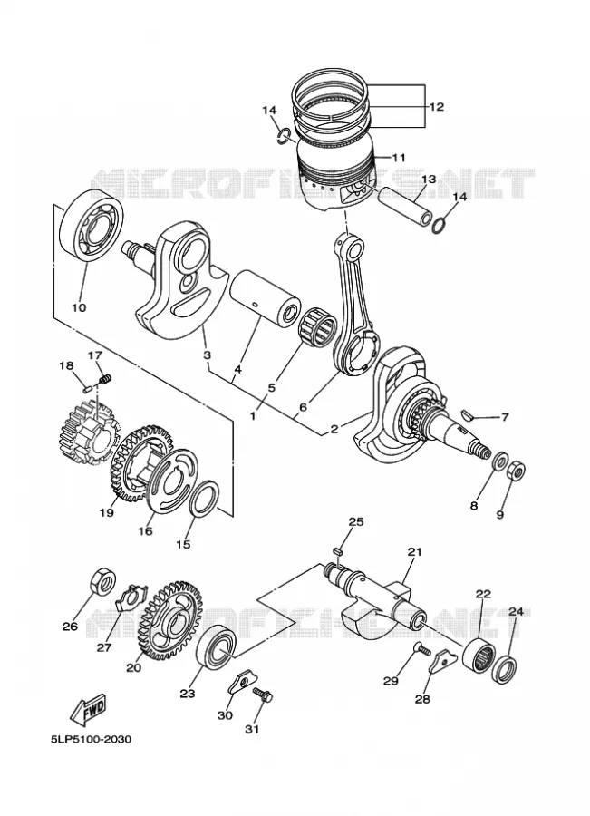 KRUKAS / ZUIGER Yamaha QUAD 660 2005 RAPTOR  YFM660R