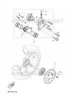 REMKLAUW ACHTER voor Yamaha YQ50L 2001