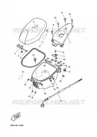 ZADEL / BAGAGE REK voor Yamaha YQ50L 2001
