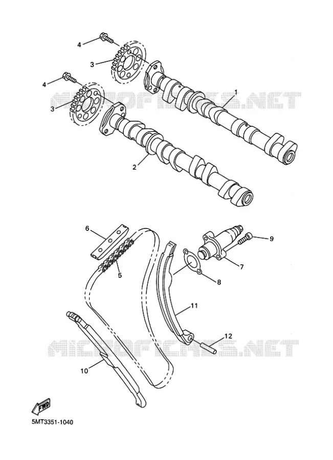 NOKKENAS / KETTING Yamaha MOTO 600 2003 R6  YZF-R6