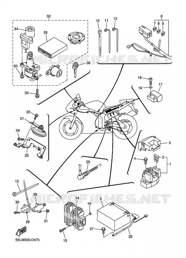 ELECTRISCH 2 Yamaha MOTO 600 2005 R6  YZF-R6