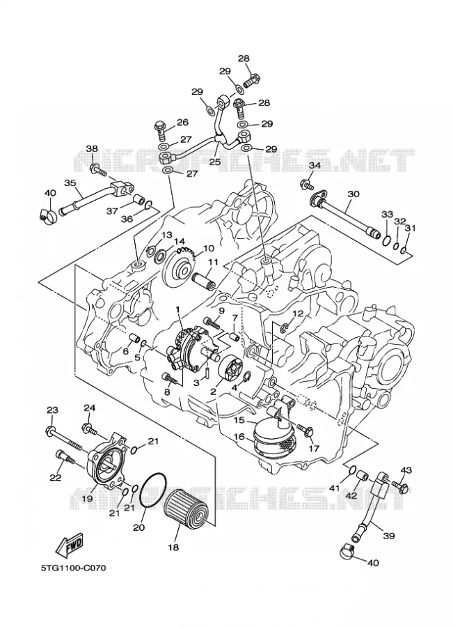 OLIEPOMP Yamaha QUAD 450 2004 YFZ  YFZ450