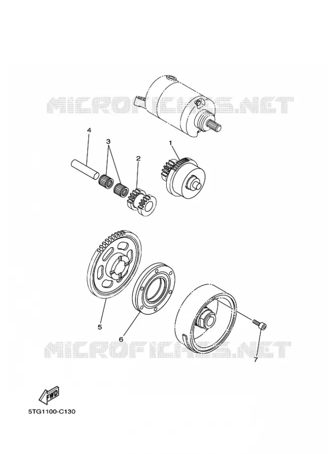 STARTMOTOR Yamaha QUAD 450 2005 YFZ  YFZ450