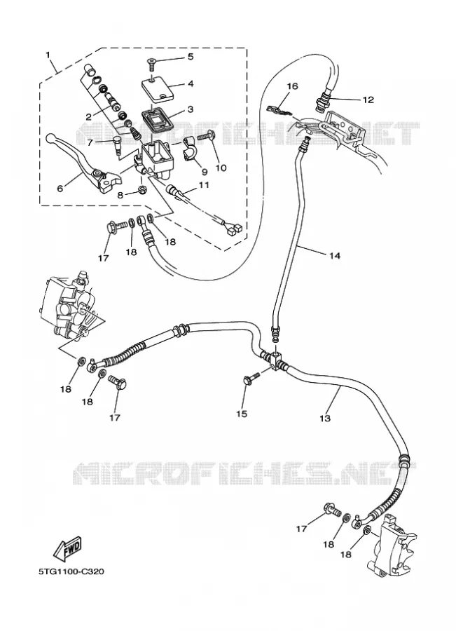REMPOMP VOOR Yamaha QUAD 450 2005 YFZ  YFZ450