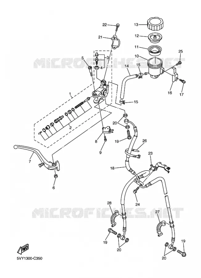 REMPOMP VOOR Yamaha MOTO 1000 2004 R1  YZF-R1