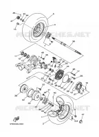 ACHTERWIEL voor Yamaha YFM350A 2005