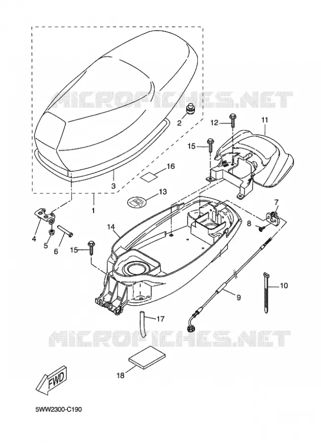 SELLE Yamaha SCOOTER 50 2012 BOOSTER (MBK)  CW50