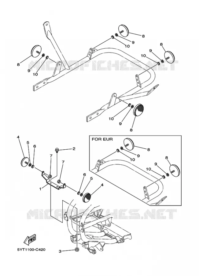 ELECTRISCH 2 Yamaha QUAD 350 2007 RAPTOR  YFM350