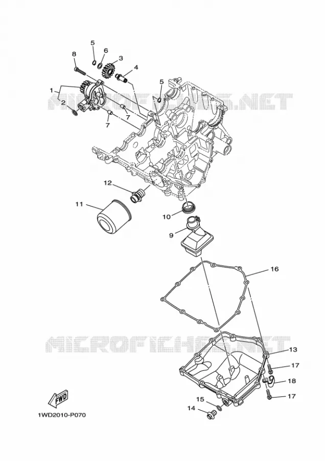 OLIEPOMP Yamaha MOTO 300 2016 R3  YZF-R3A