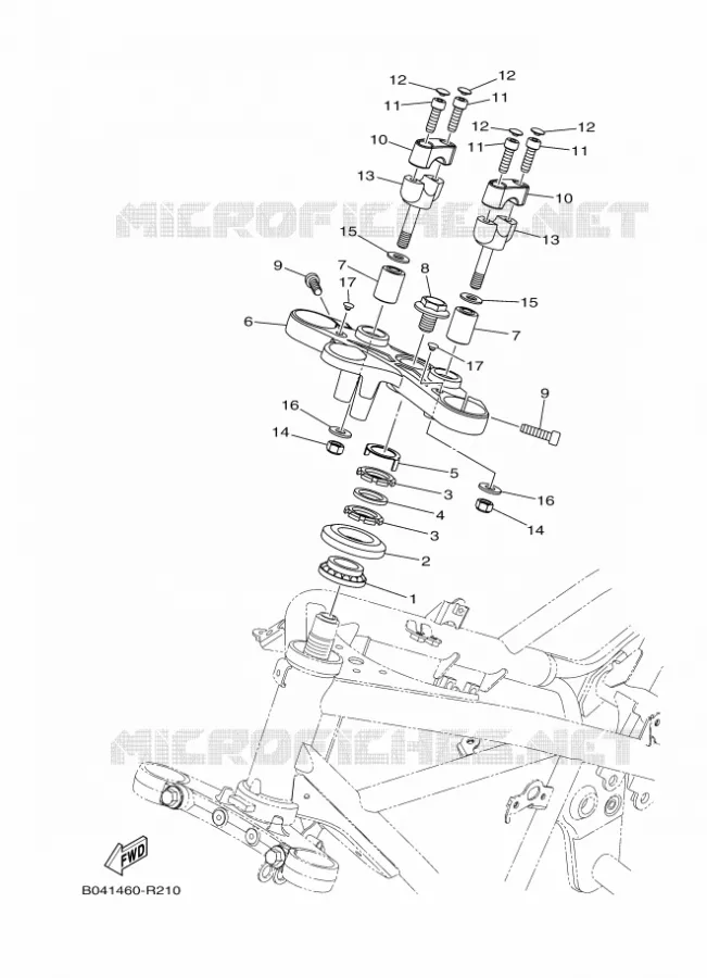 STUUR Yamaha MOTO 300 2016 MT  MTN320-A