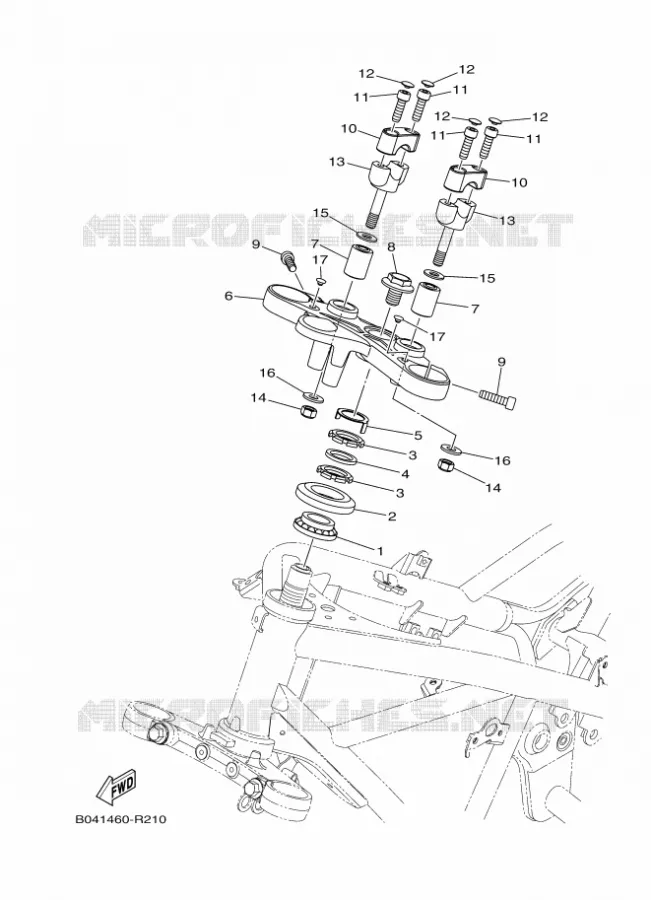 STUUR Yamaha MOTO 300 2016 MT  MTN320-A