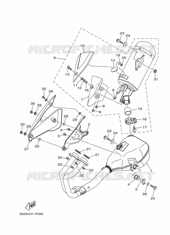 UITLAAT Yamaha MOTO 300 2016 MT  MTN320-A