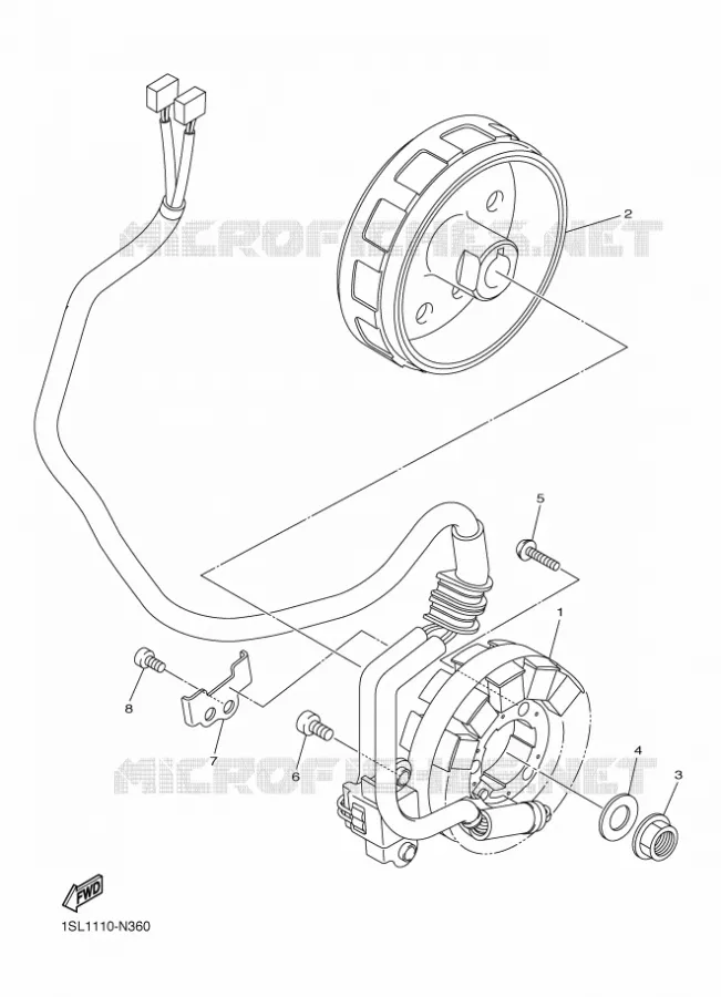 DYNAMO Yamaha MOTO 450 2017 YZF  YZ450F