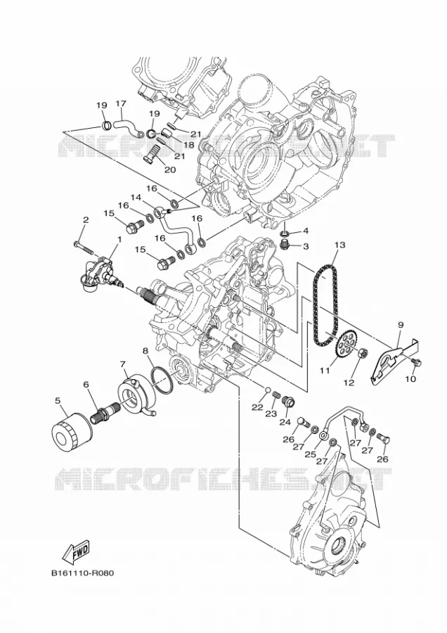 OLIEPOMP Yamaha QUAD 700 2017 KODIAK  YFM700FWB